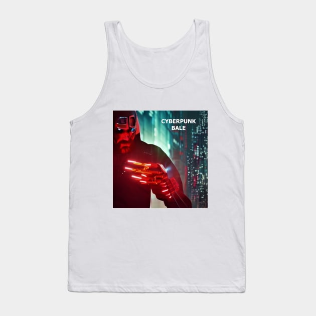 Cyberpunk Christian Bale Tank Top by KurrencyByKartik